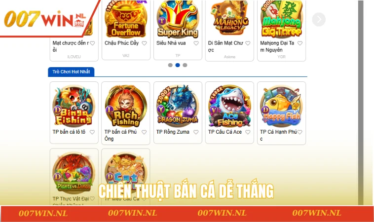 Bắn cá 007WIN 3 Chiến thuật bắn cá dễ thắng